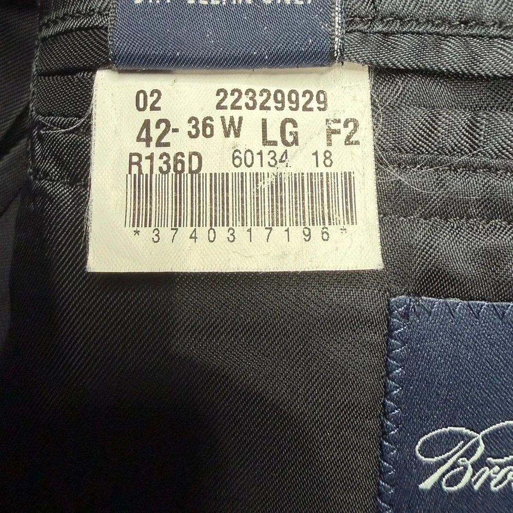 Brooks Brothers Blazer Mens 42L Gray Pinstripe Wool Cashmere Sport Coat Jacket